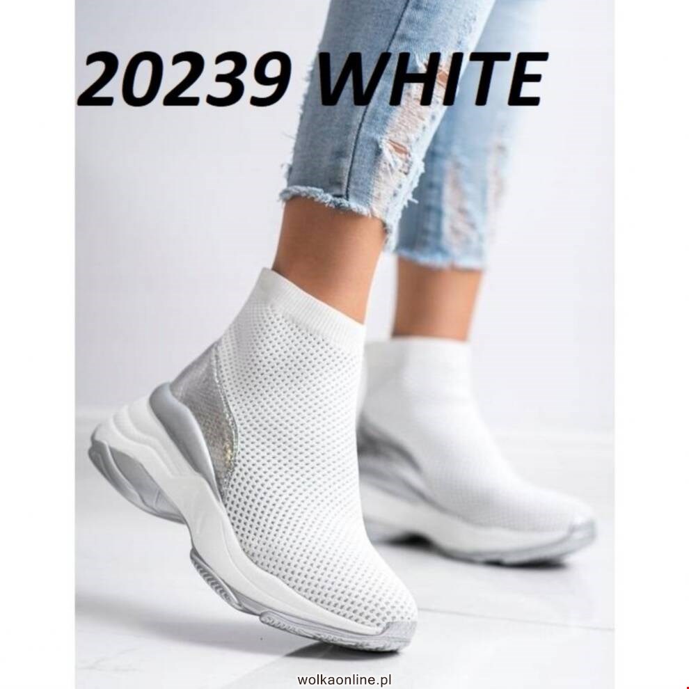 Botki damskie 20239 WHITE 36-41
