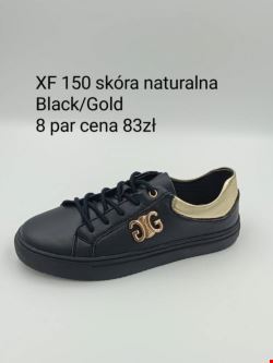 Sportowe damskie XF150 BLACK/GOLD 36-41