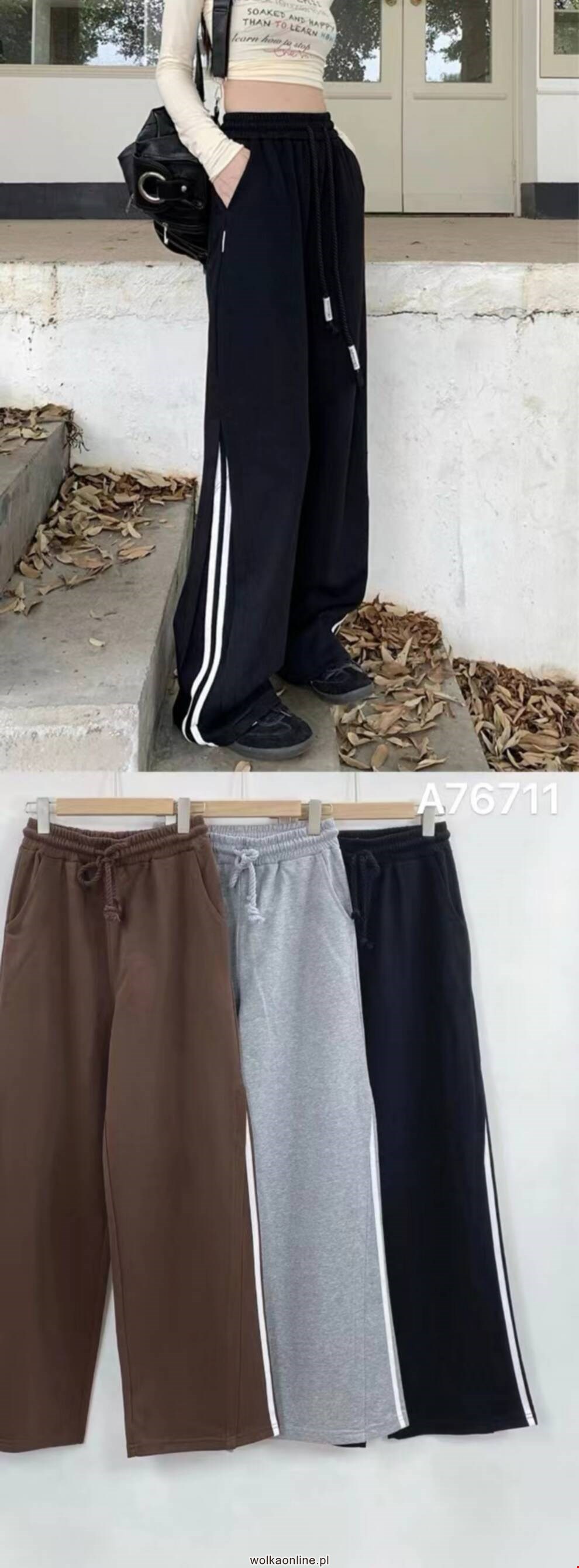 Spodnie damskie A76711 Mix kolor Standard (Towar Włoskie)  
