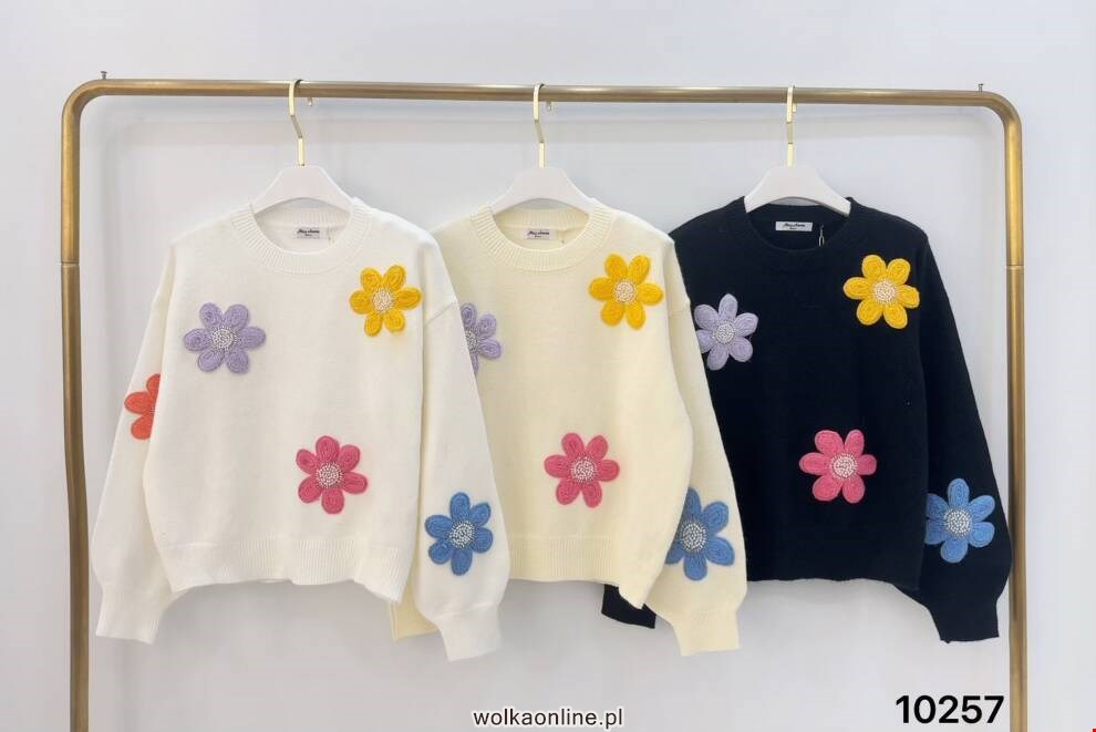 Sweter damskie 10257 Mix kolor Standard (Towar Włoskie) 