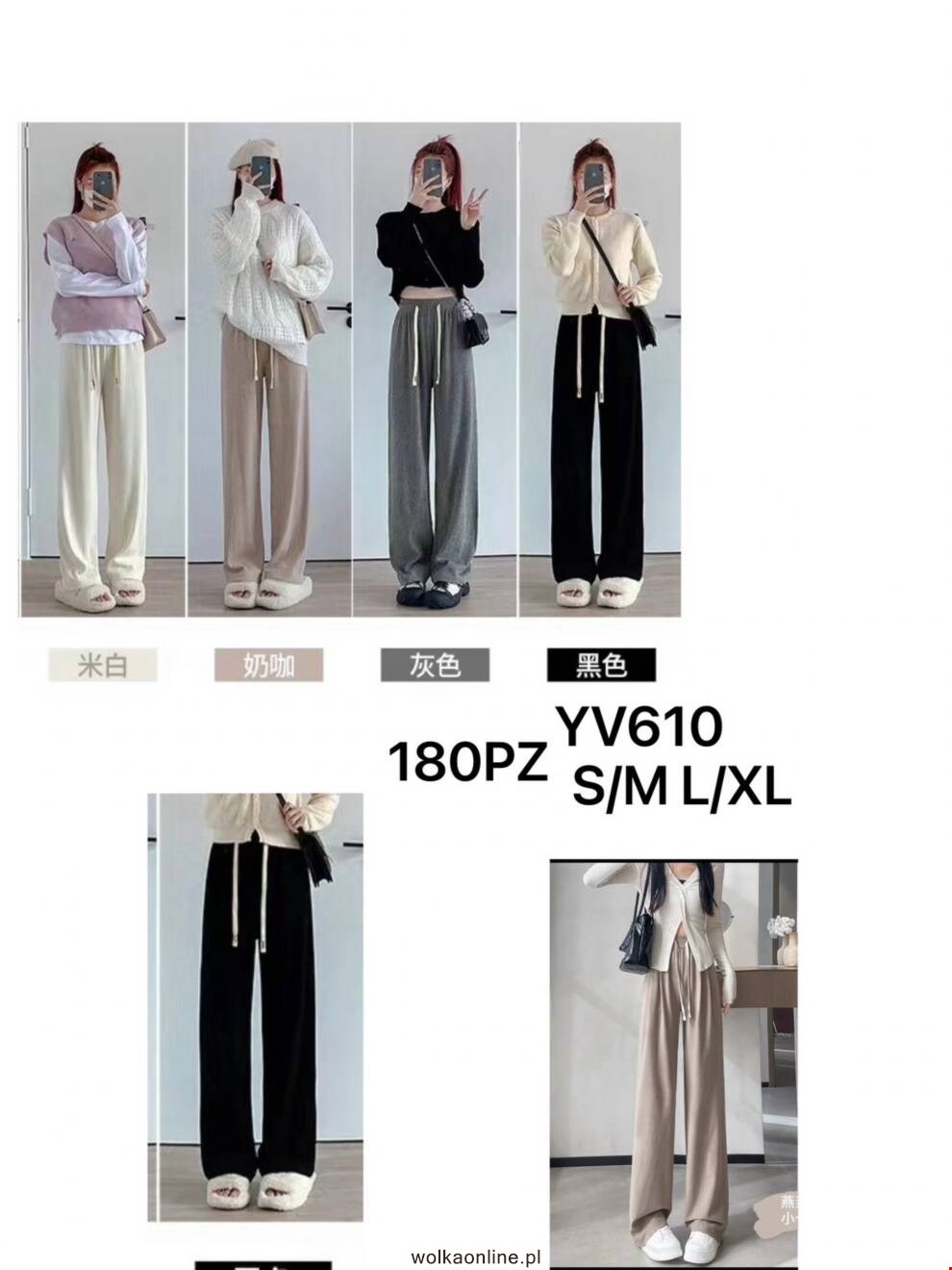 Spodnie damskie YV610 Mix kolor S/M-L/XL(Towar Włoskie)