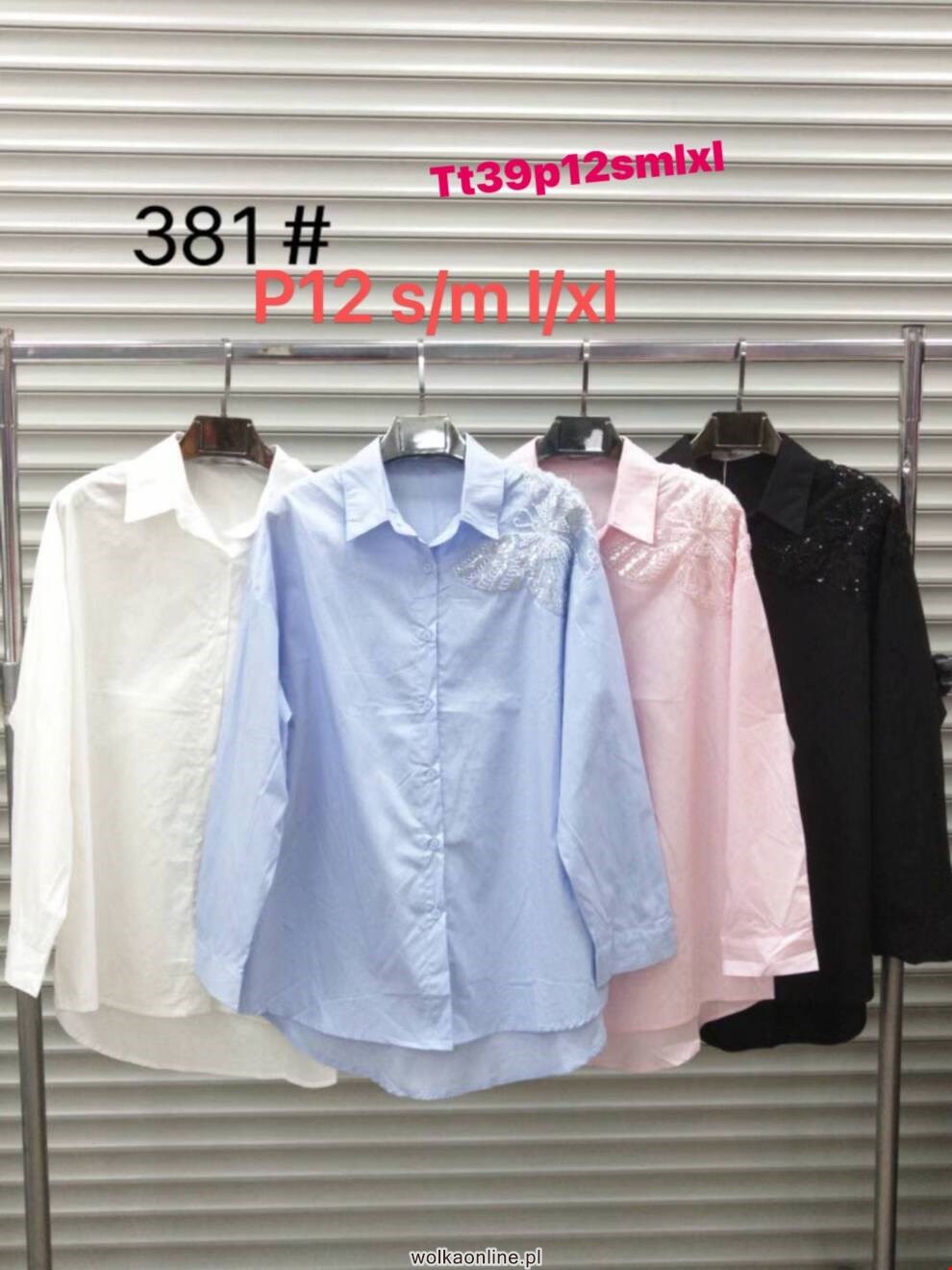Koszula damskie 381 Mix kolor S/M-L/XL