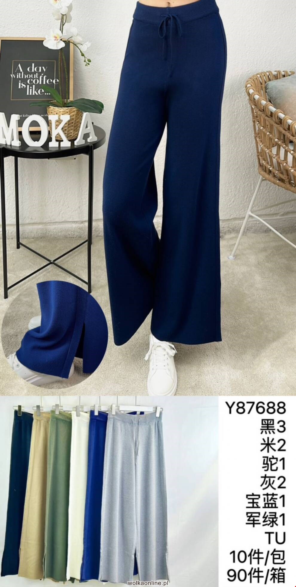 Spodnie damskie Y87688 Mix kolor Standard (Towar Włoskie)