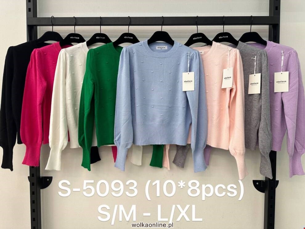 Sweter damskie S-5093 Mix kolor S-XL