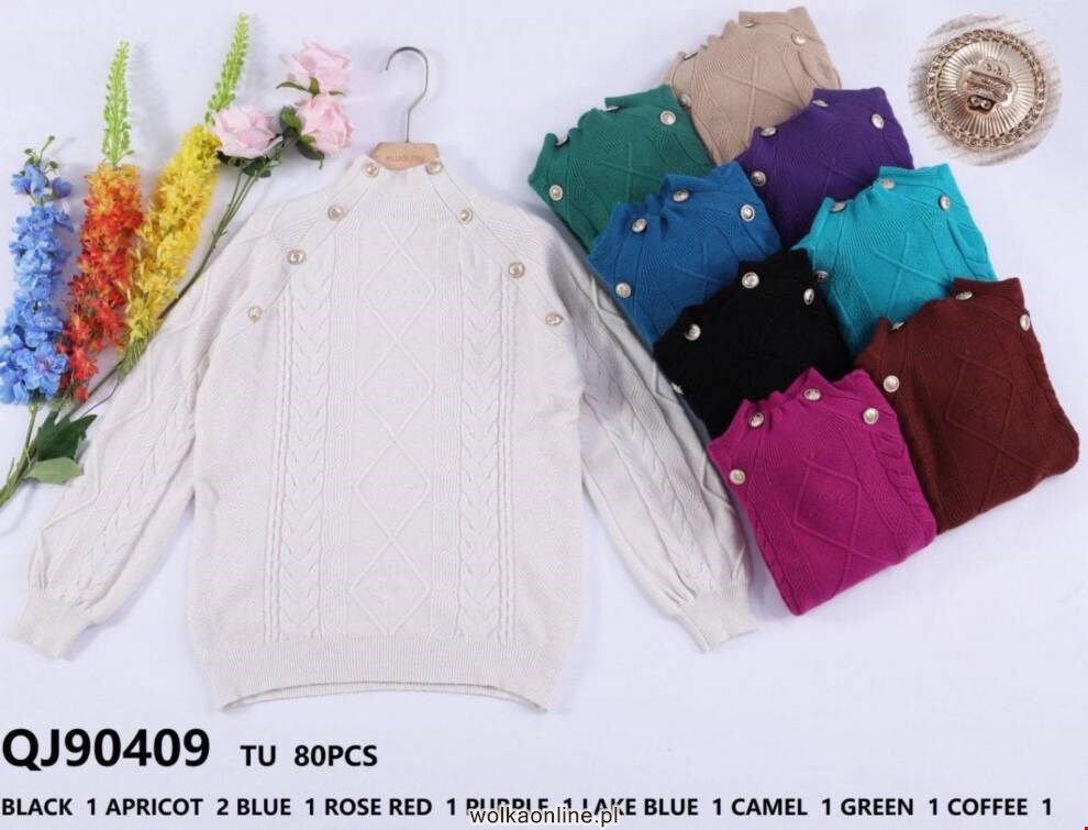 Sweter damskie QJ90409 Mix kolor Standard