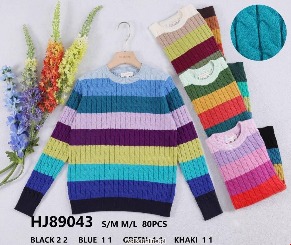 Sweter damskie HJ89043 Mix kolor S/M-M/L