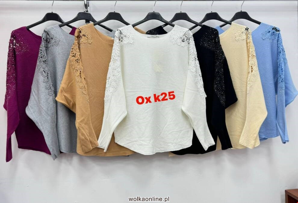 Sweter damskie Q514 Mix kolor Standard (Towar Włoskie)