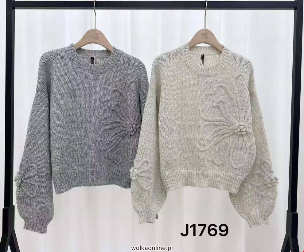 Sweter damskie J1759 Mix kolor Standard (Towar Włoskie)