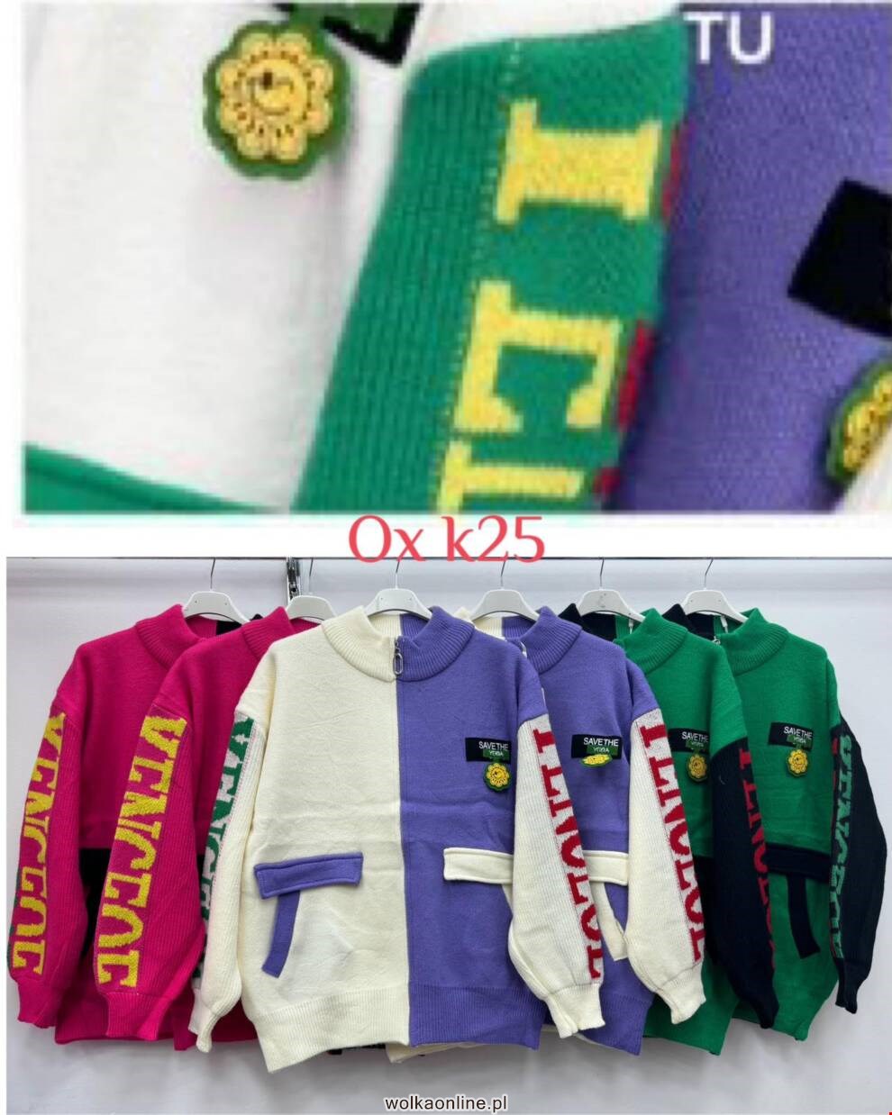 Sweter damskie Q1011 Mix kolor Standard (Towar Włoskie)