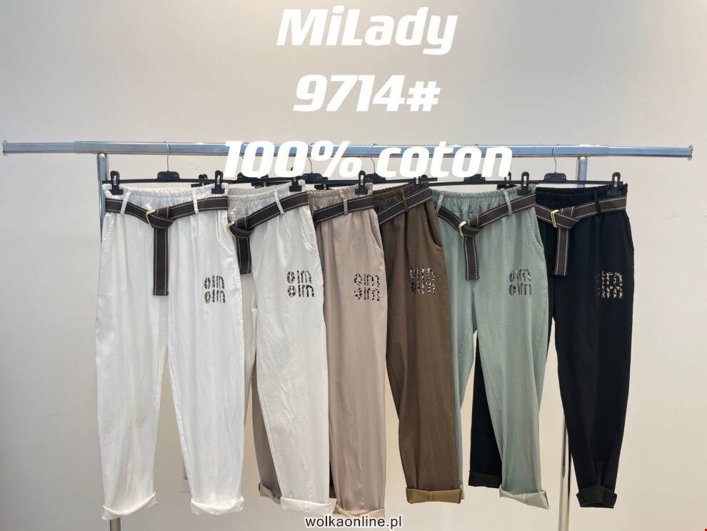 Spodnie damskie 9714 Mix kolor Standard (Towar Włoskie)