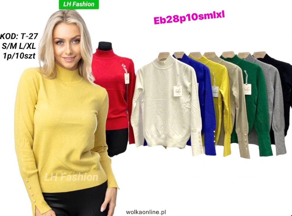 Sweter damskie T-27 Mix kolor S/M-L/XL