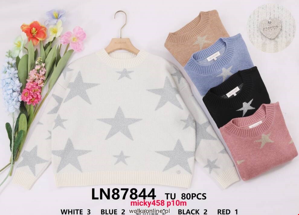 Sweter damskie LN87844 Mix kolor Standard