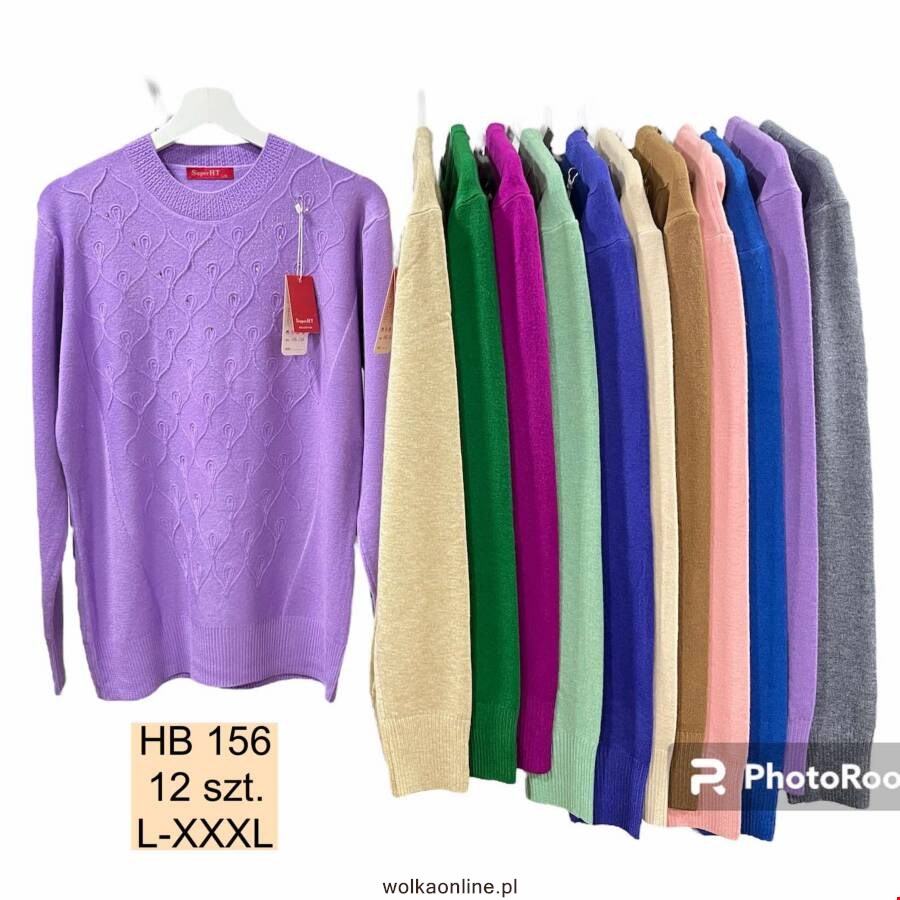 Sweter damskie HB156 1 kolor L-2XL (Towar Polskie)