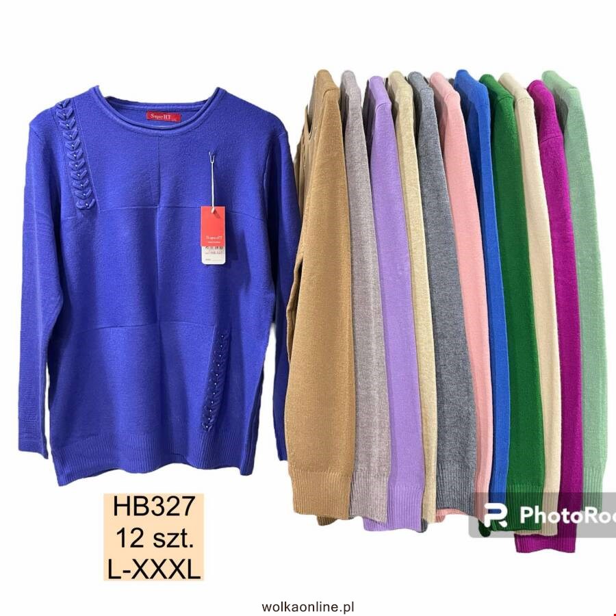 Sweter damskie HB327 1 kolor L-2XL (Towar Polskie)