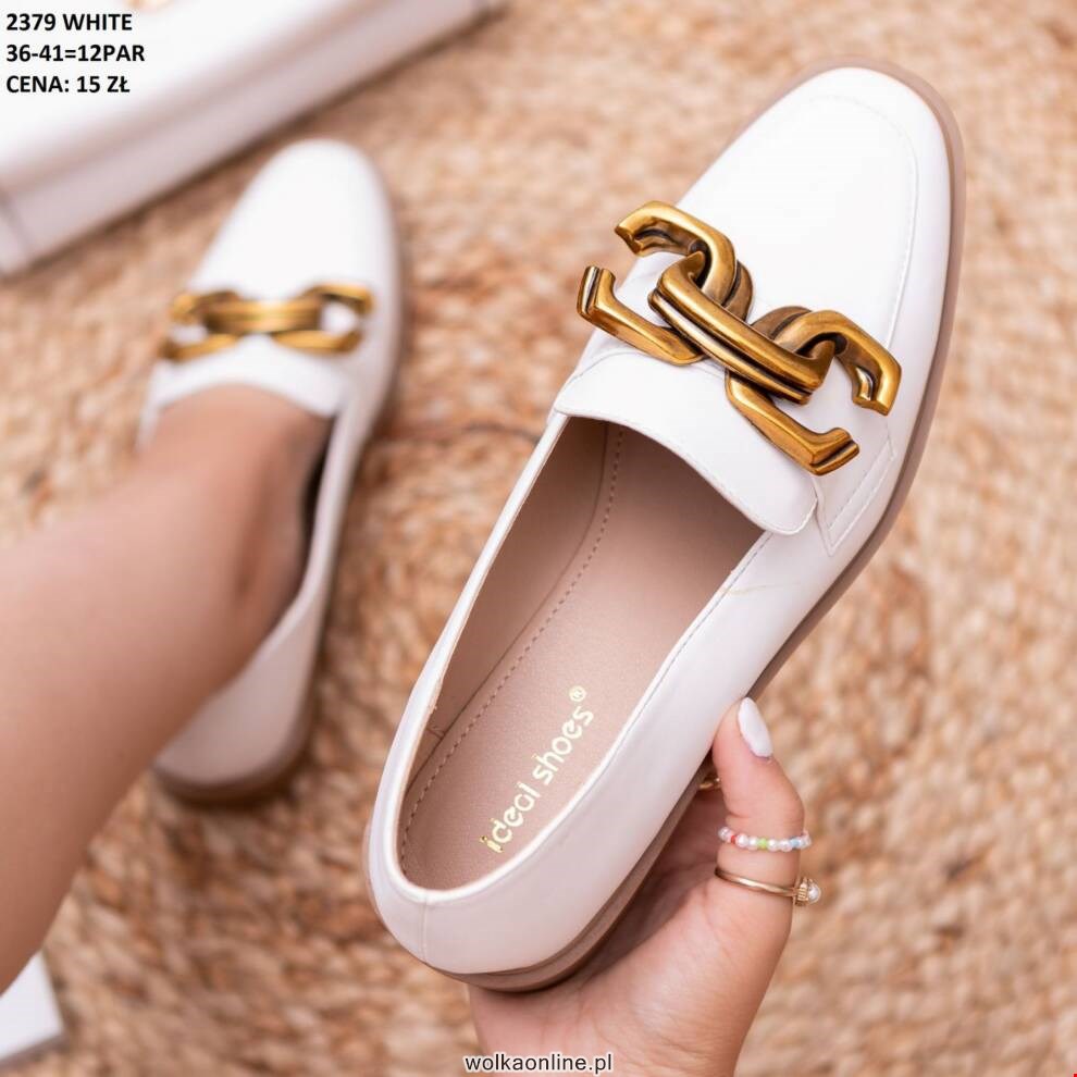 Baleriny Damskie 2379 WHITE 36-41