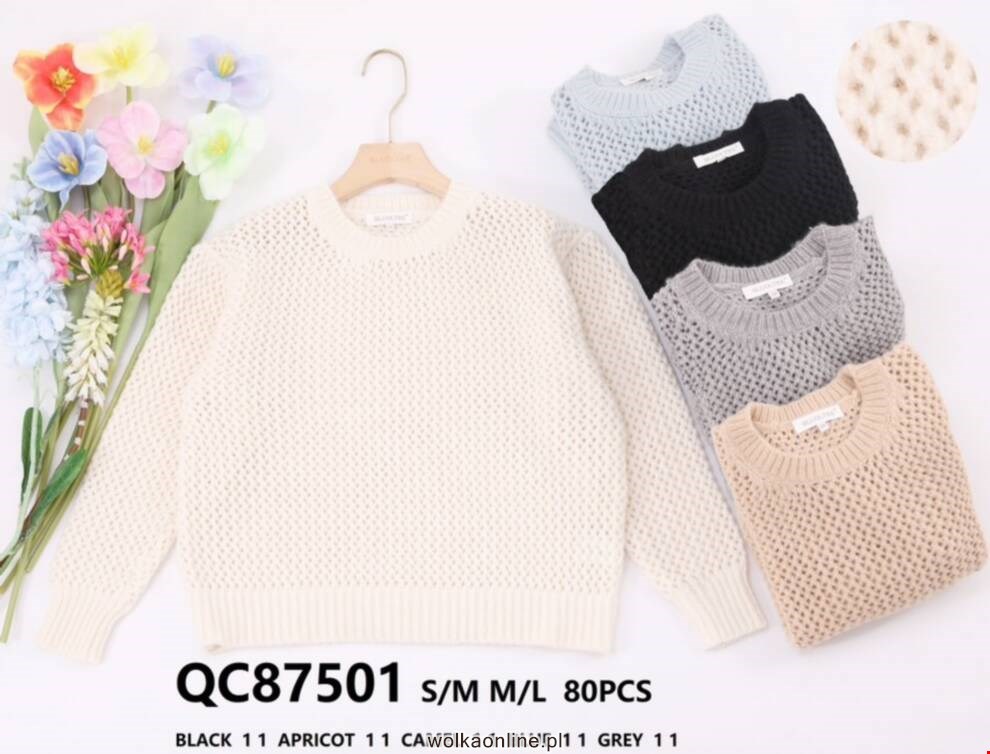 Sweter damskie QC87501 Mix kolor S/M-M/L