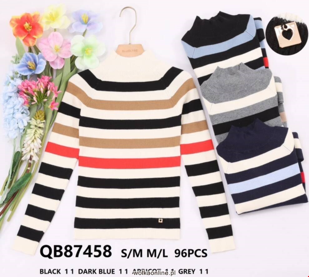 Sweter damskie QB87458 Mix kolor S/M-M/L