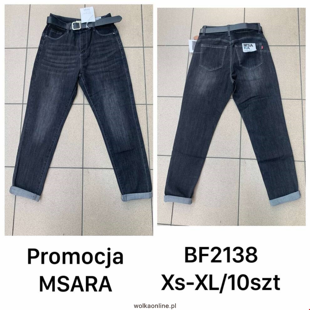 Jeansy damskie BF2138 1 KOLOR XS-XL