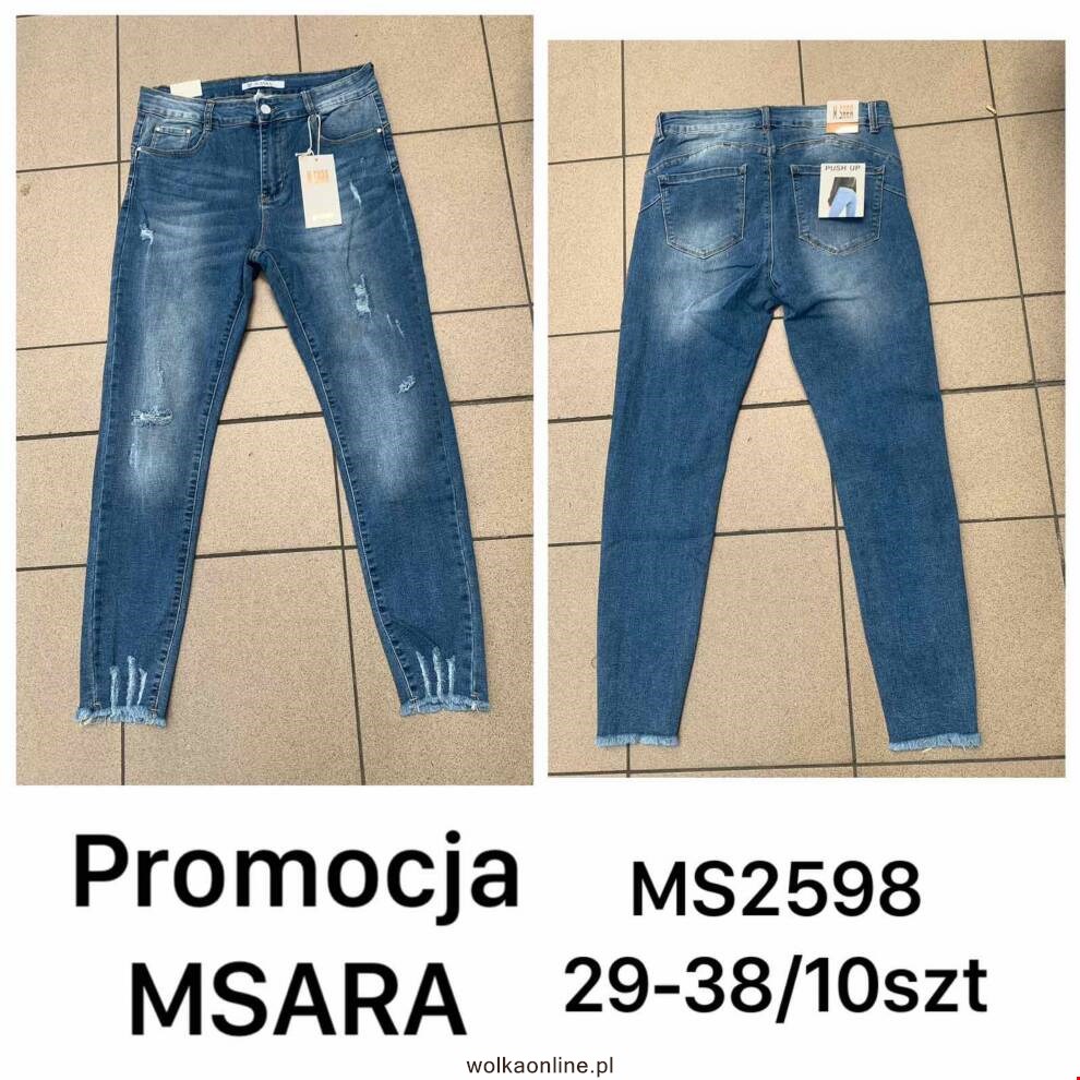 Jeansy damskie MS2598 1 KOLOR 29-38