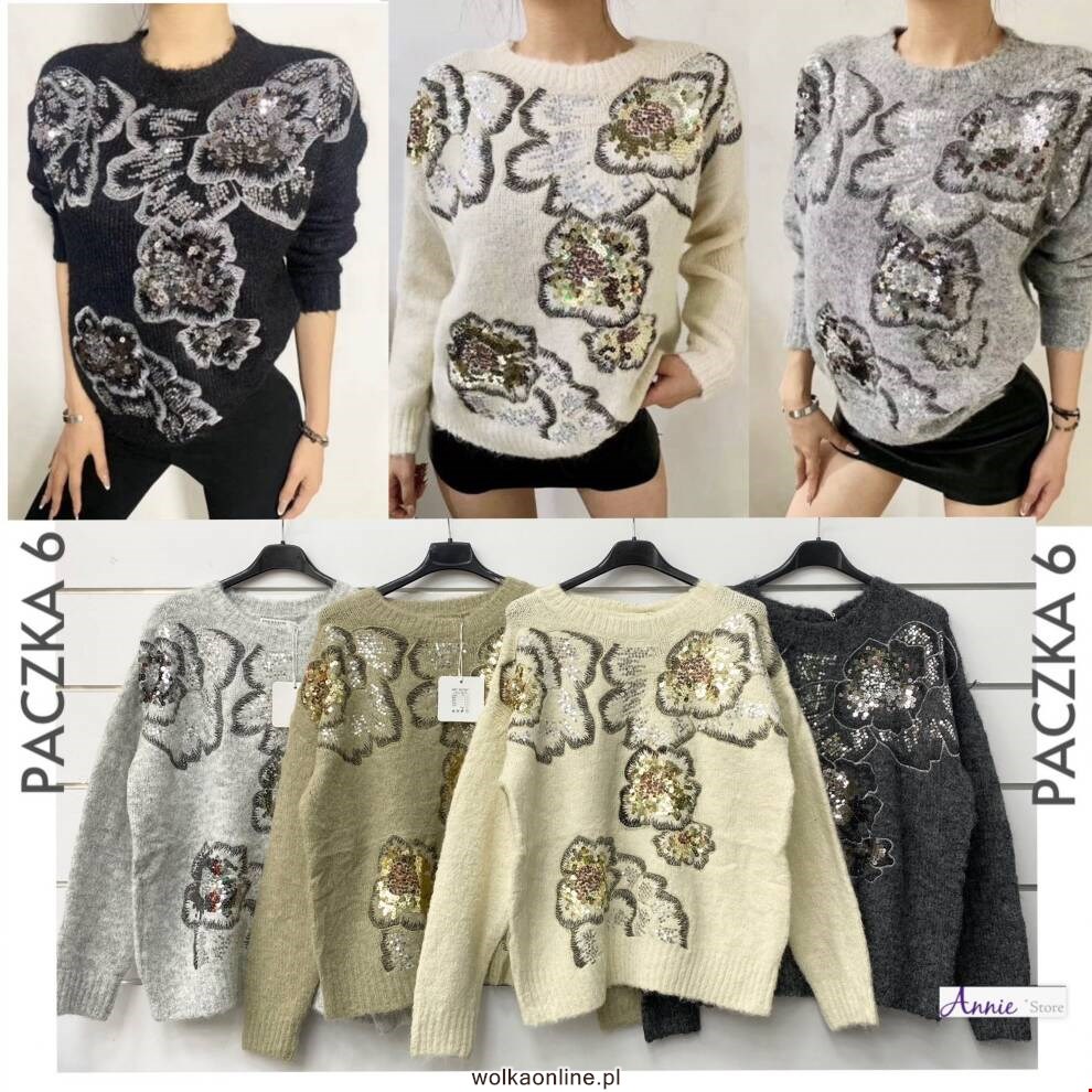 Sweter damskie QQ1001 Mix kolor Standard