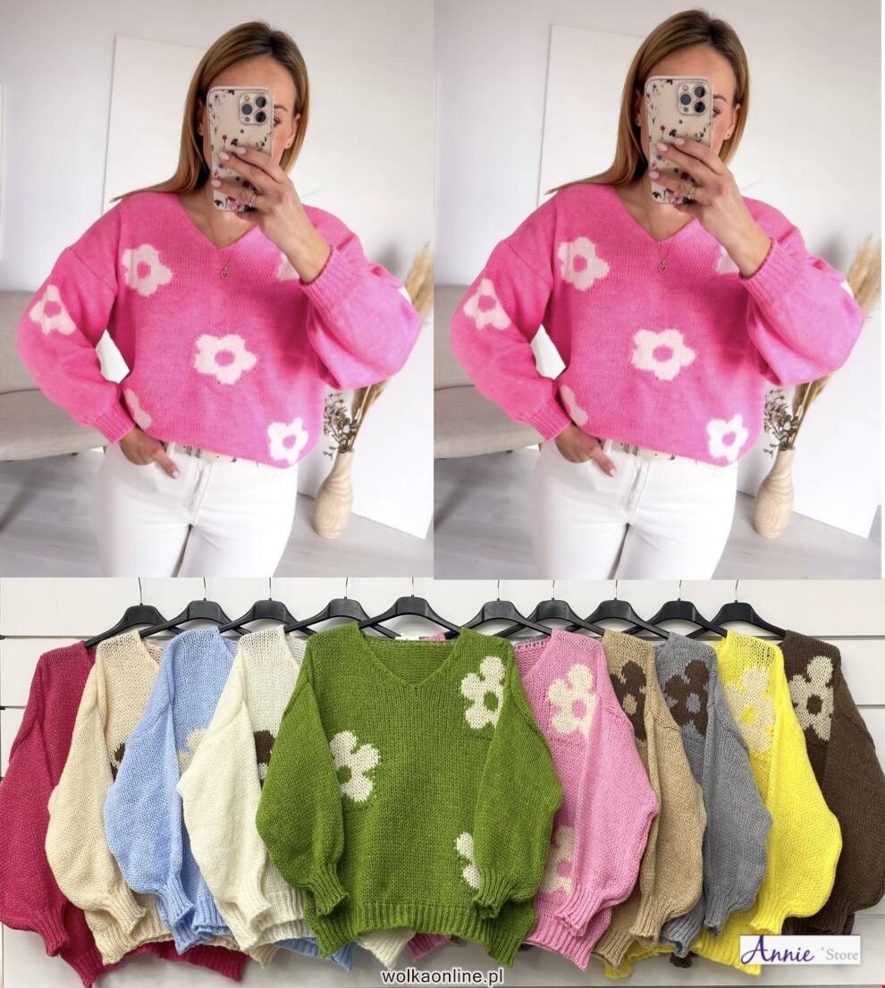 Sweter damskie QQ1108 Mix kolor Standard  