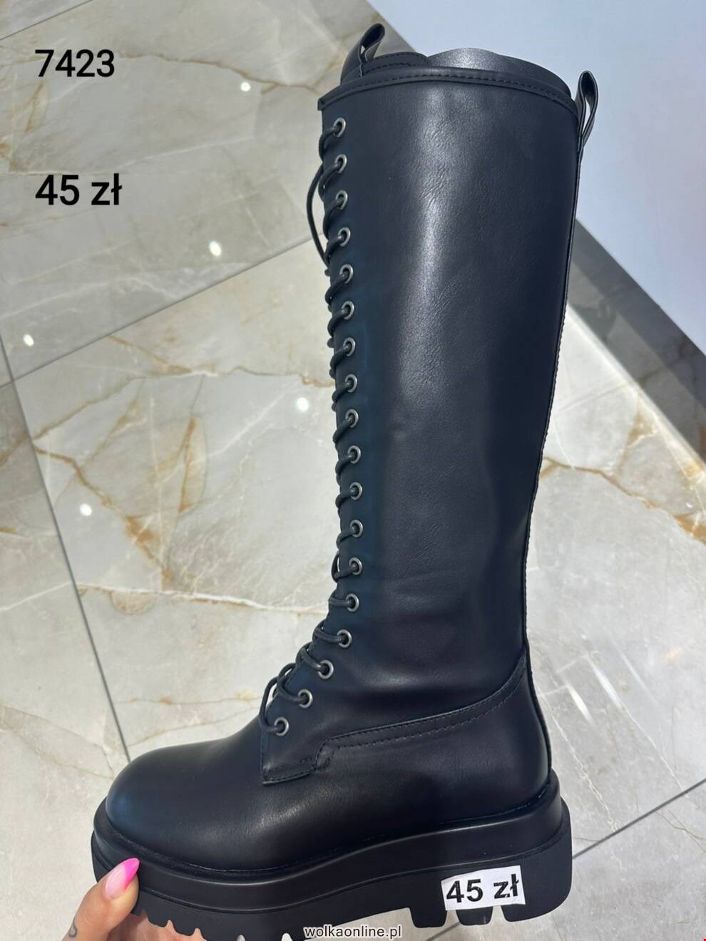 Kozaki damskie 7423 BLACK 36-41