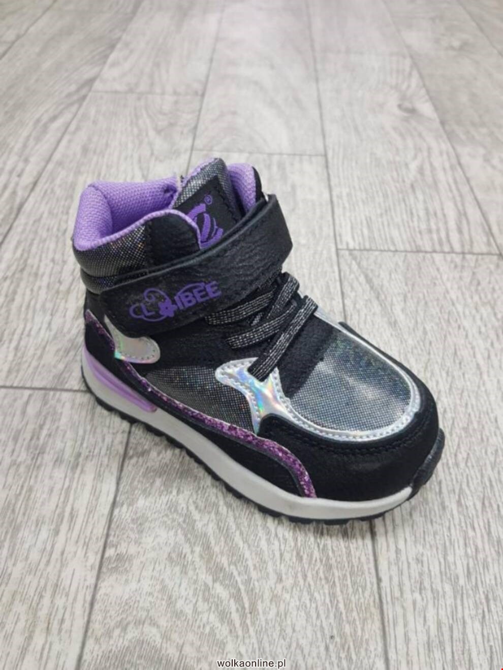 Botki Dziecięce H293A BLACK/PURPLE 21-26