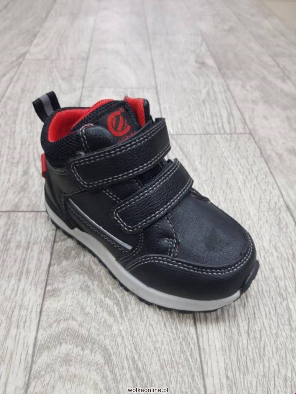 Botki Dziecięce H290A BLACK/RED 21-26