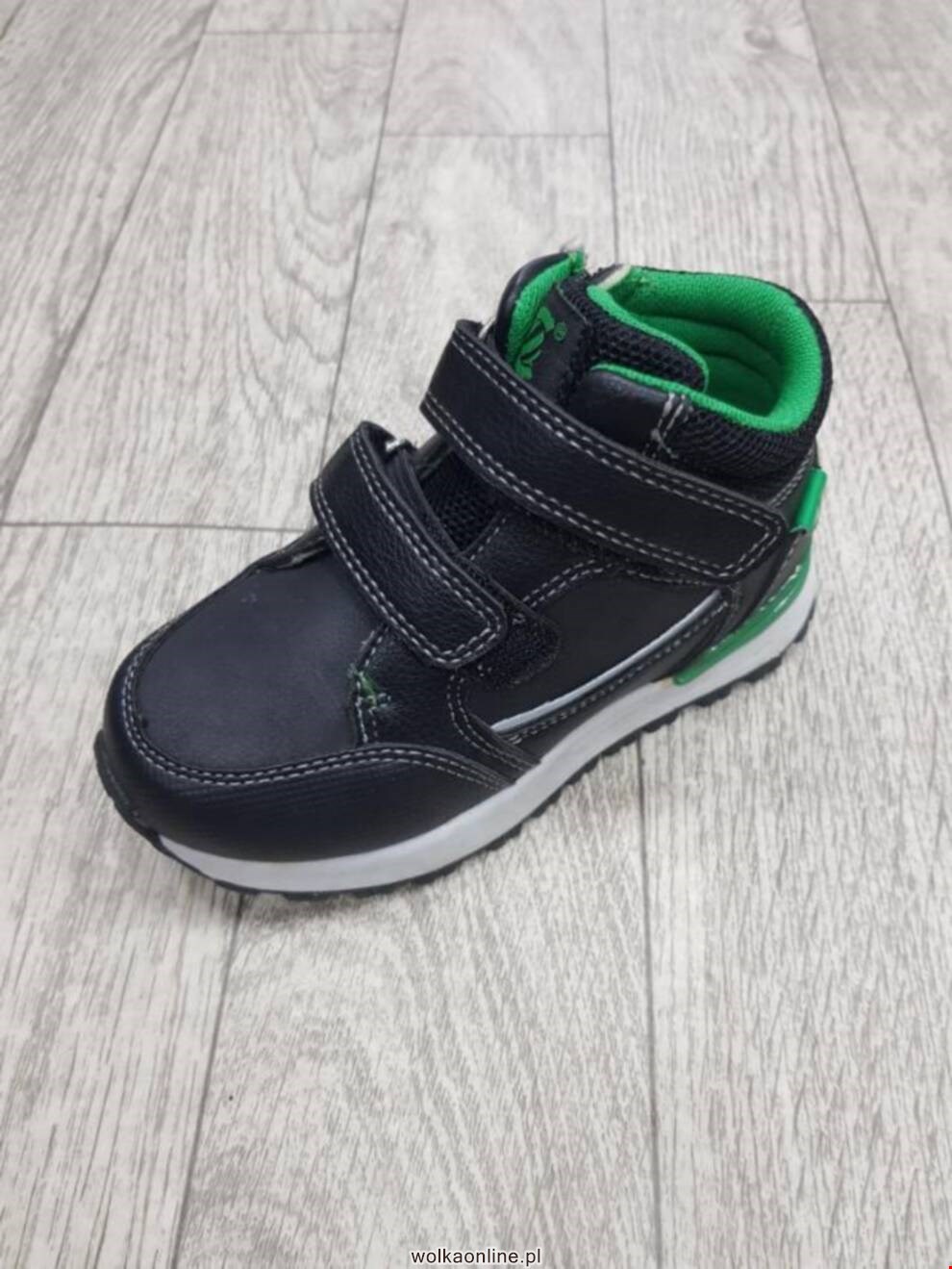 Botki Dziecięce H290A BLACK/GREEN 21-26