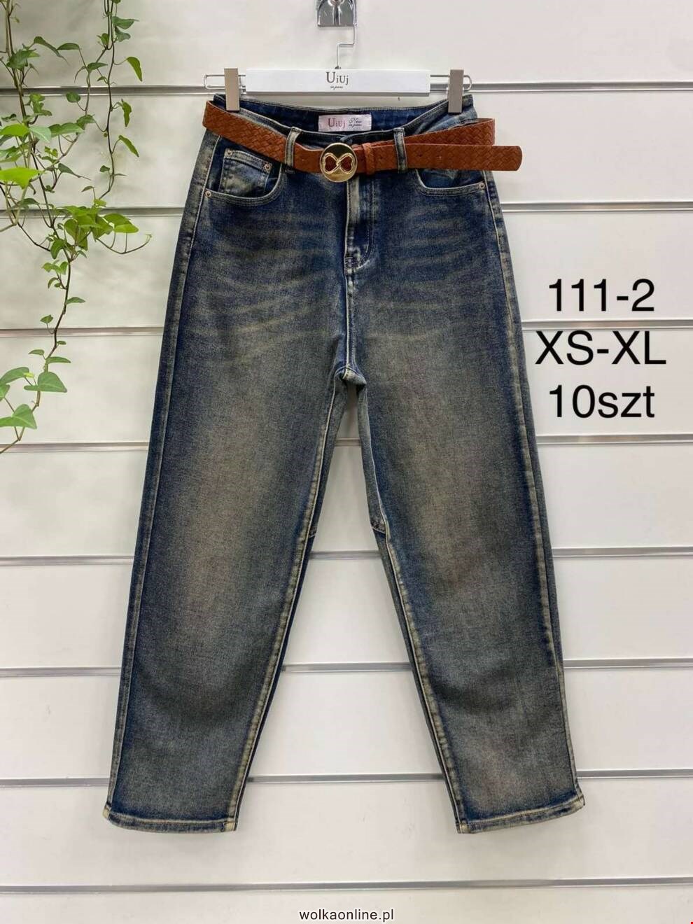 Jeansy damskie 111-2 1 KOLOR XS-XL