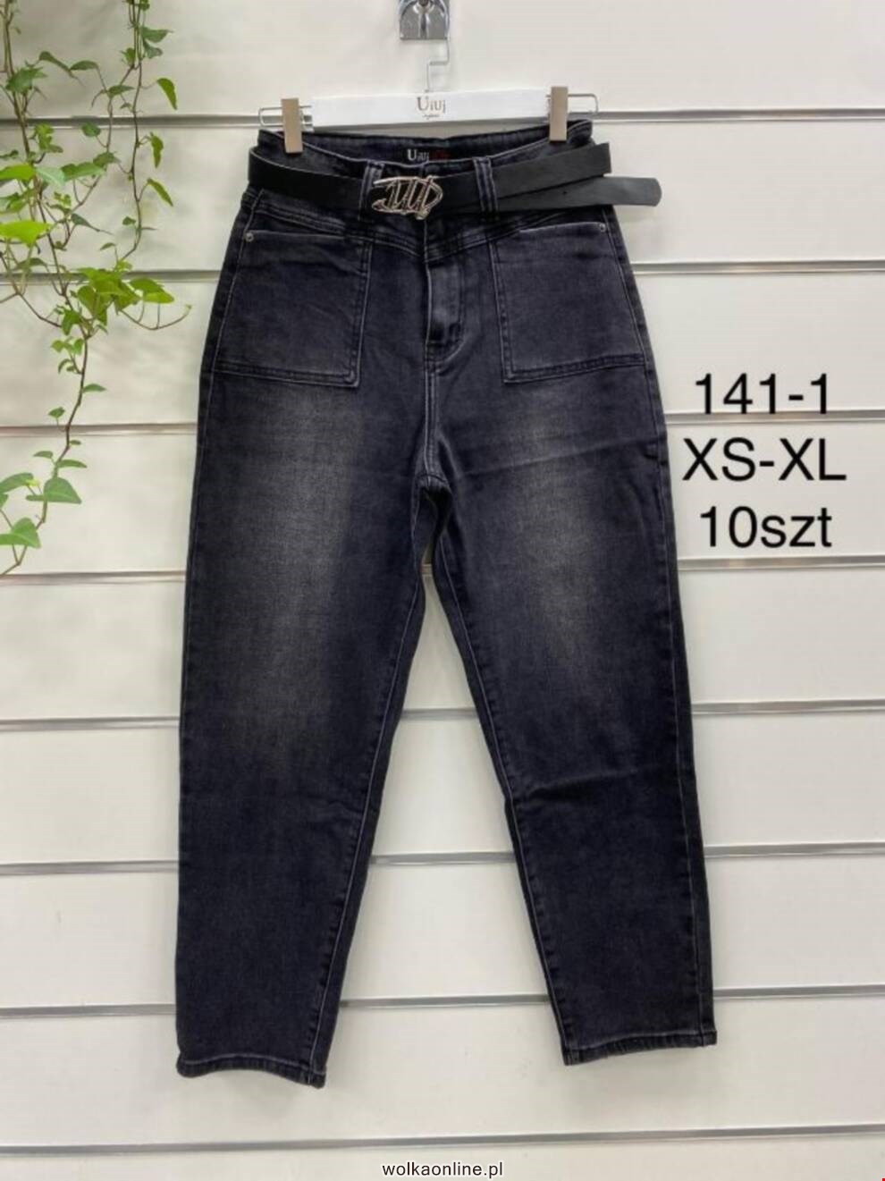 Jeansy damskie 141-1 1 KOLOR XS-XL