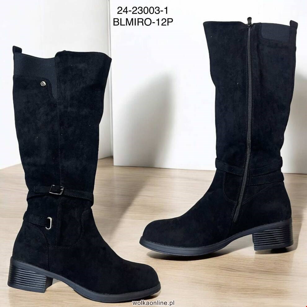 Kozaki damskie 24-23003-1 BLACK MIRROR 36-41