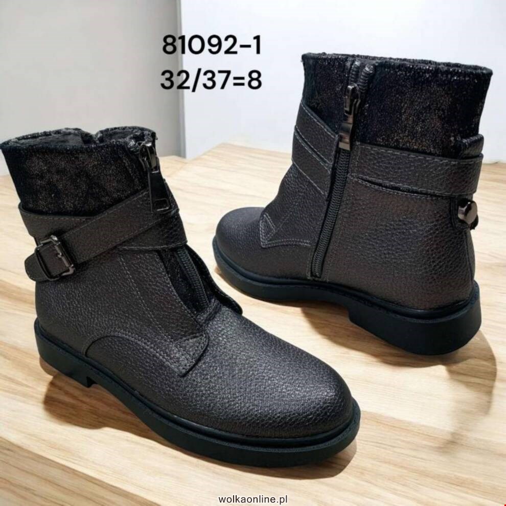 Botki Dziecięce 81092-1 BLACK 32-37