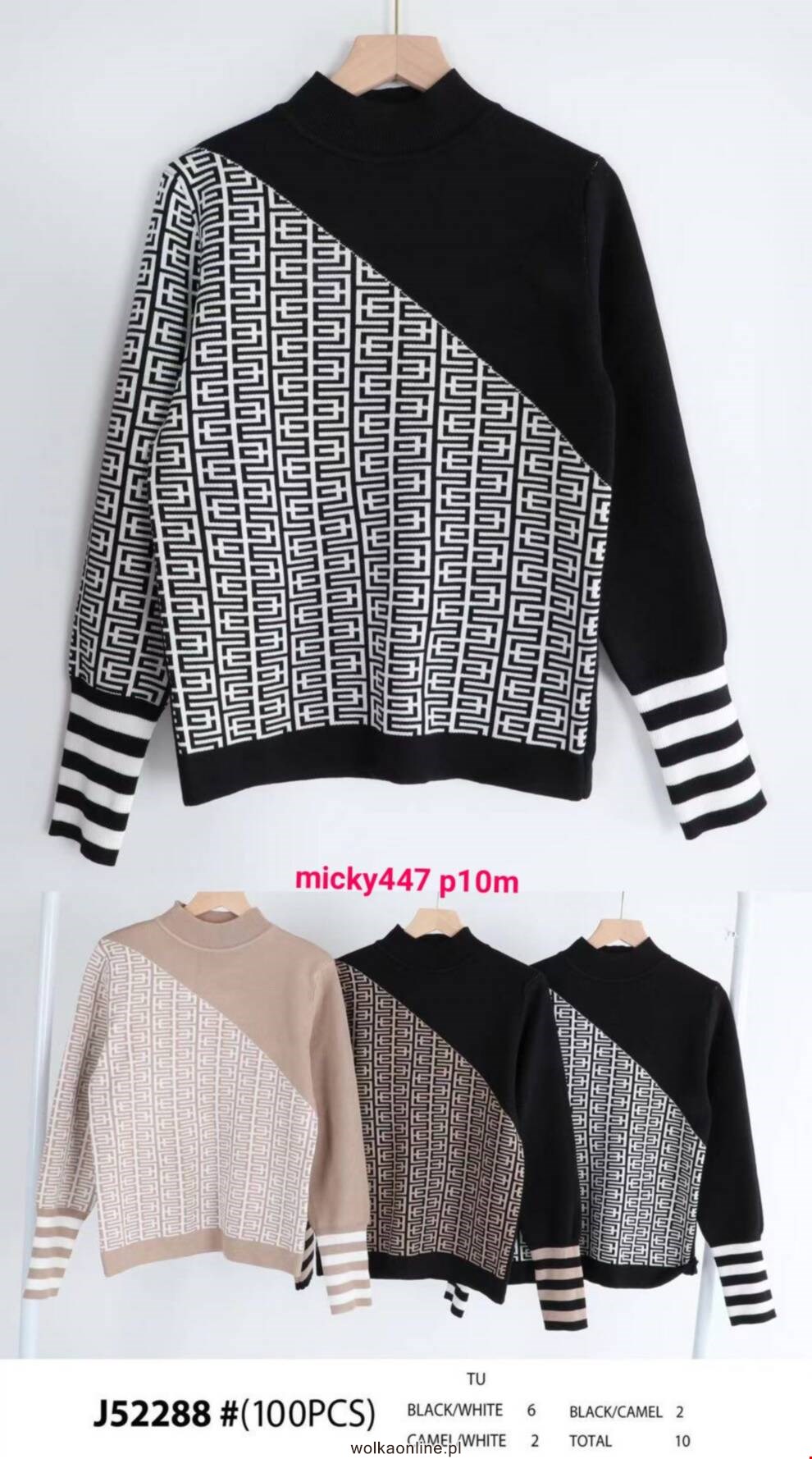 Sweter damskie J52288 Mix kolor Standard