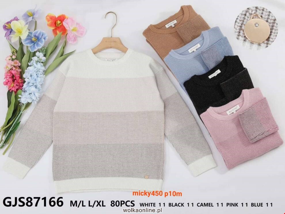 Sweter damskie GJS87166 Mix kolor M/L-L/XL