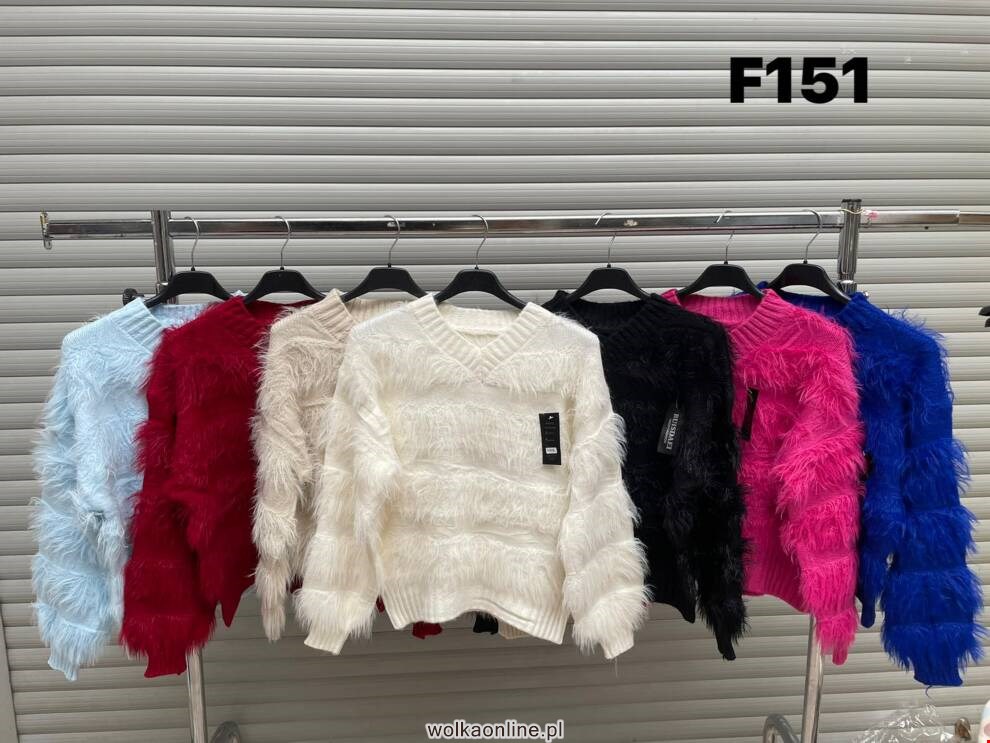 Sweter damskie F151 Mix kolor XL-2XL (Towar Ploskie)