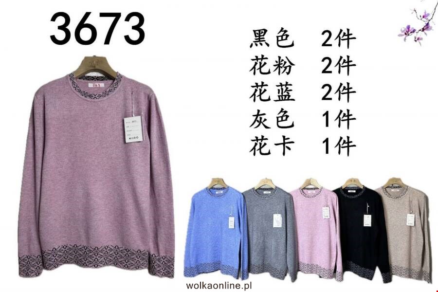 Sweter damskie 3673 1 kolor Standard (Towar Ploskie)