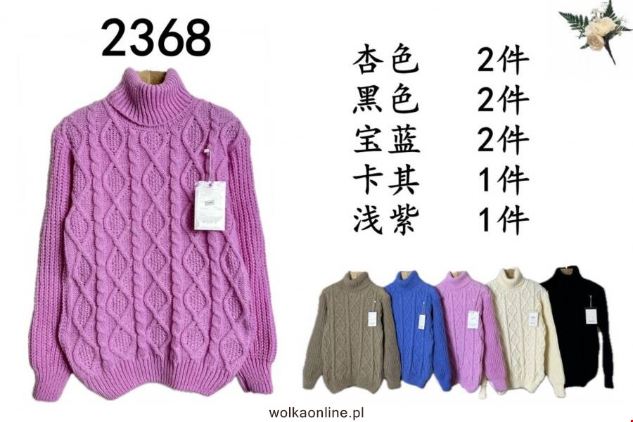 Sweter damskie 2368 1 kolor Standard (Towar Ploskie)