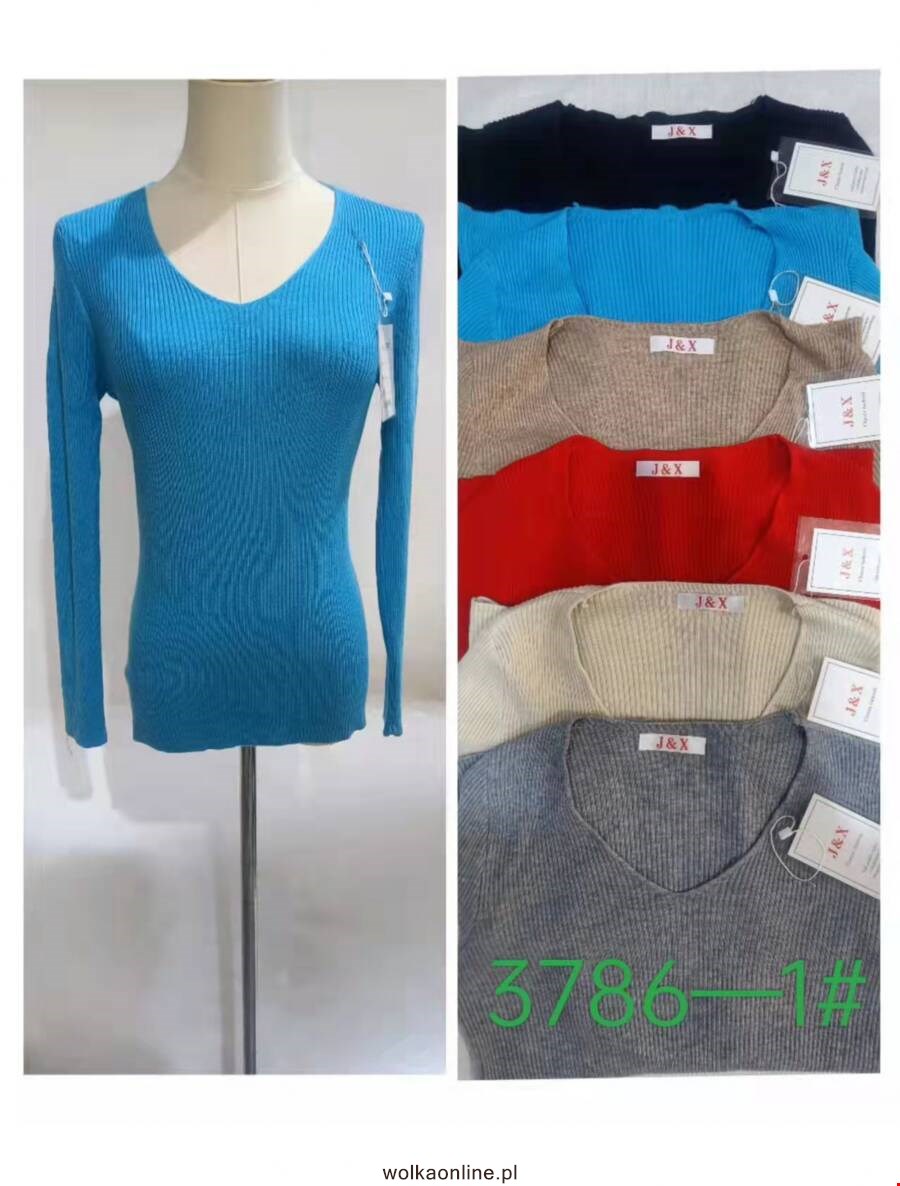 Sweter damskie 3786 1 kolor Standard (Towar Ploskie)