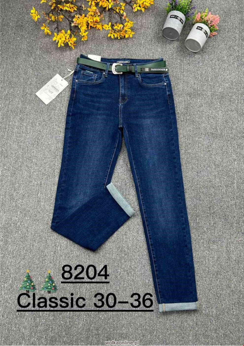 Jeansy damskie 8204 1 KOLOR 30-36