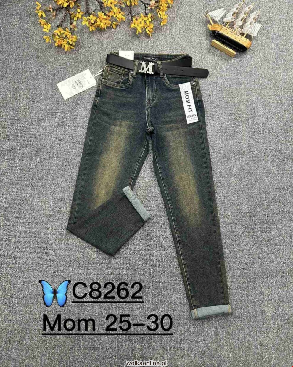 Jeansy damskie C8262 1 KOLOR 25-30 