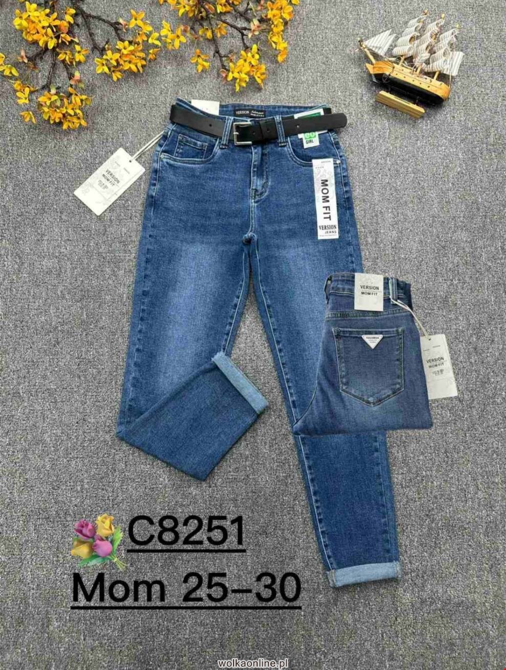 Jeansy damskie C8251 1 KOLOR 25-30