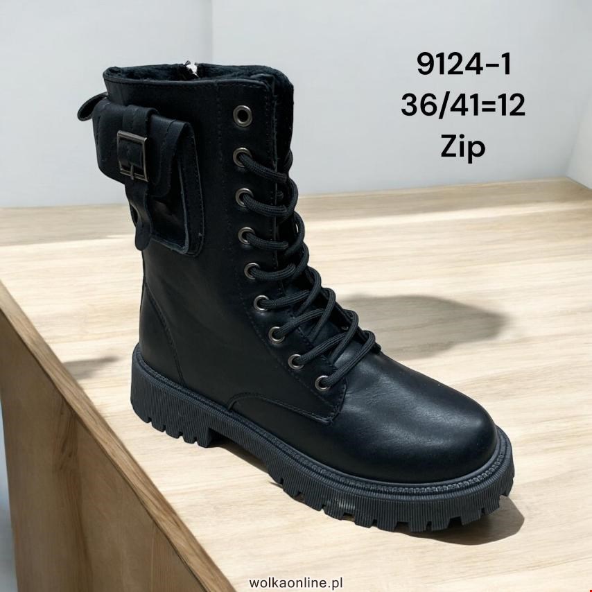 Botki damskie 9124-1 BLACK 36-41