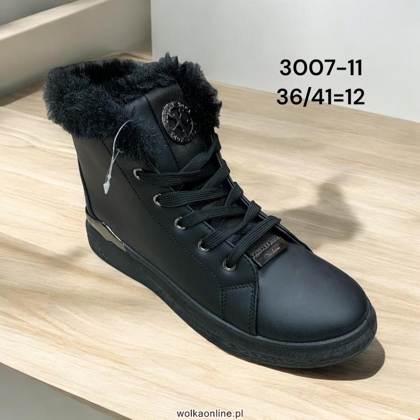 Botki damskie 3007-11 BLACK 36-41