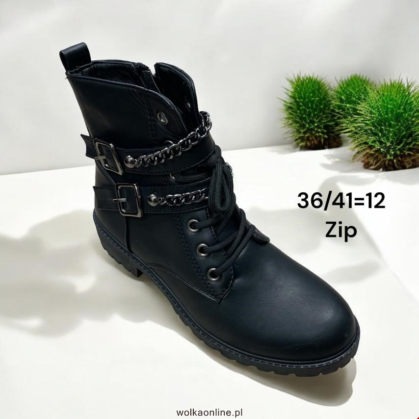 Botki damskie A1013 BLACK 36-41