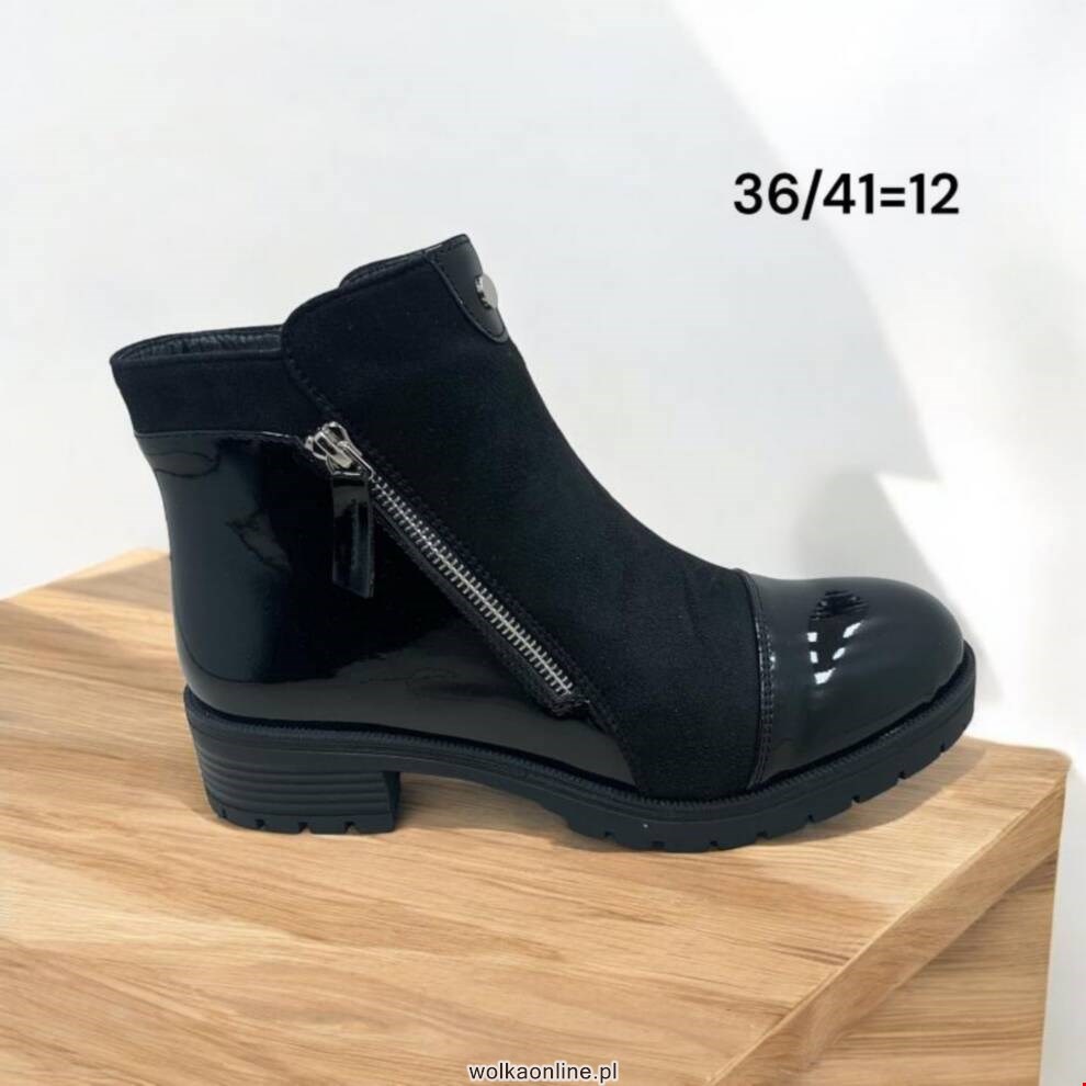 Botki damskie A1029 BLACK 36-41