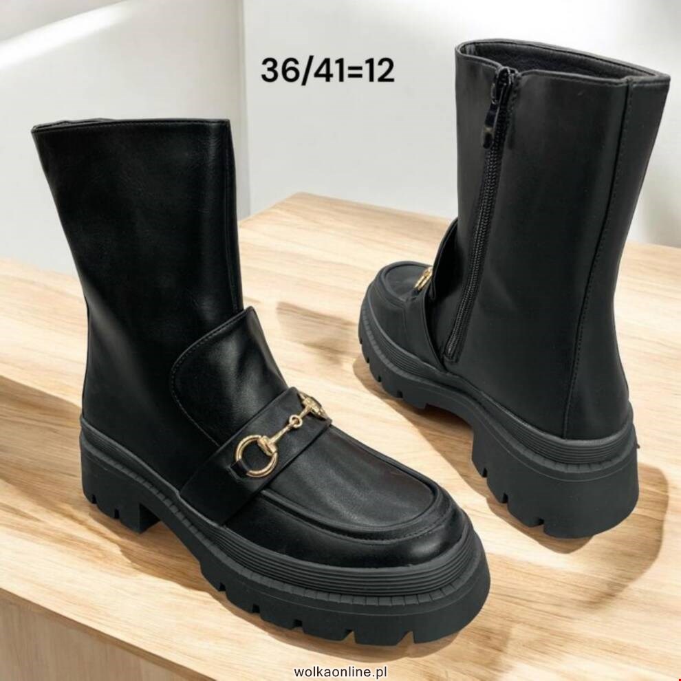 Botki damskie A1036 BLACK 36-41