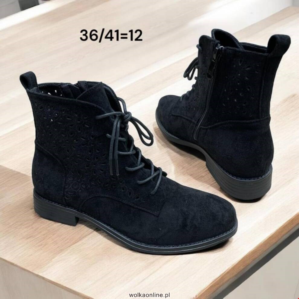 Botki damskie A1044 BLACK 36-41