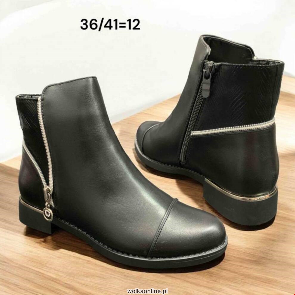 Botki damskie A1054 BLACK 36-41