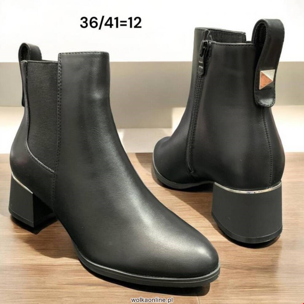 Botki damskie A1056 BLACK 36-41